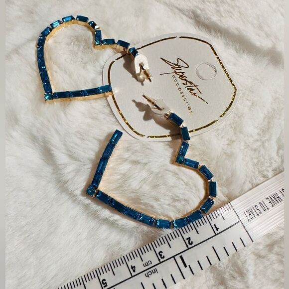 Earrings Women Blue Heart Bohemian
Hoop Cute Trendy Jewelry Earrings - Picture 7 of 14
